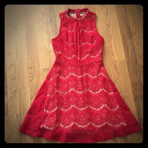 Lacy Red Dress